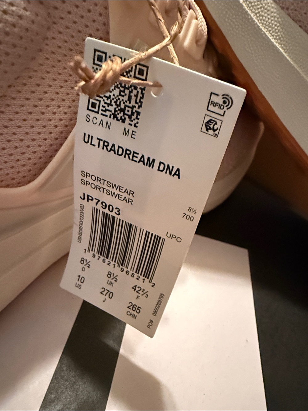 adidas Women’s Pale Pink Athletic Running Shoes - Picture 2 of 2